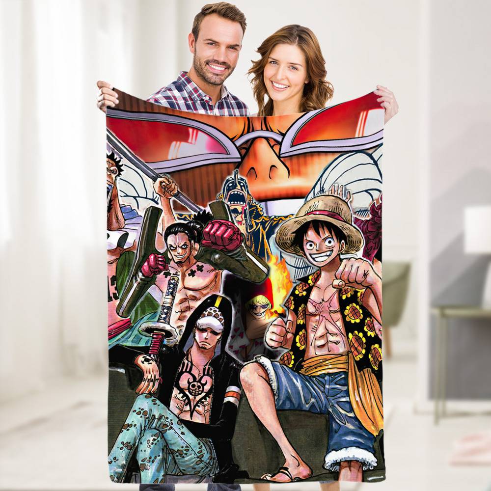 Offizielle One Piece Ruffy Fleecedecke – Weiche Kuscheldecke Für Kinder, 100x140 Cm, Aus Polyester