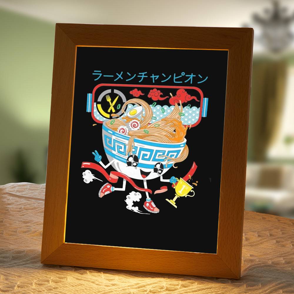 Game Theory Wooden Frame Lamp