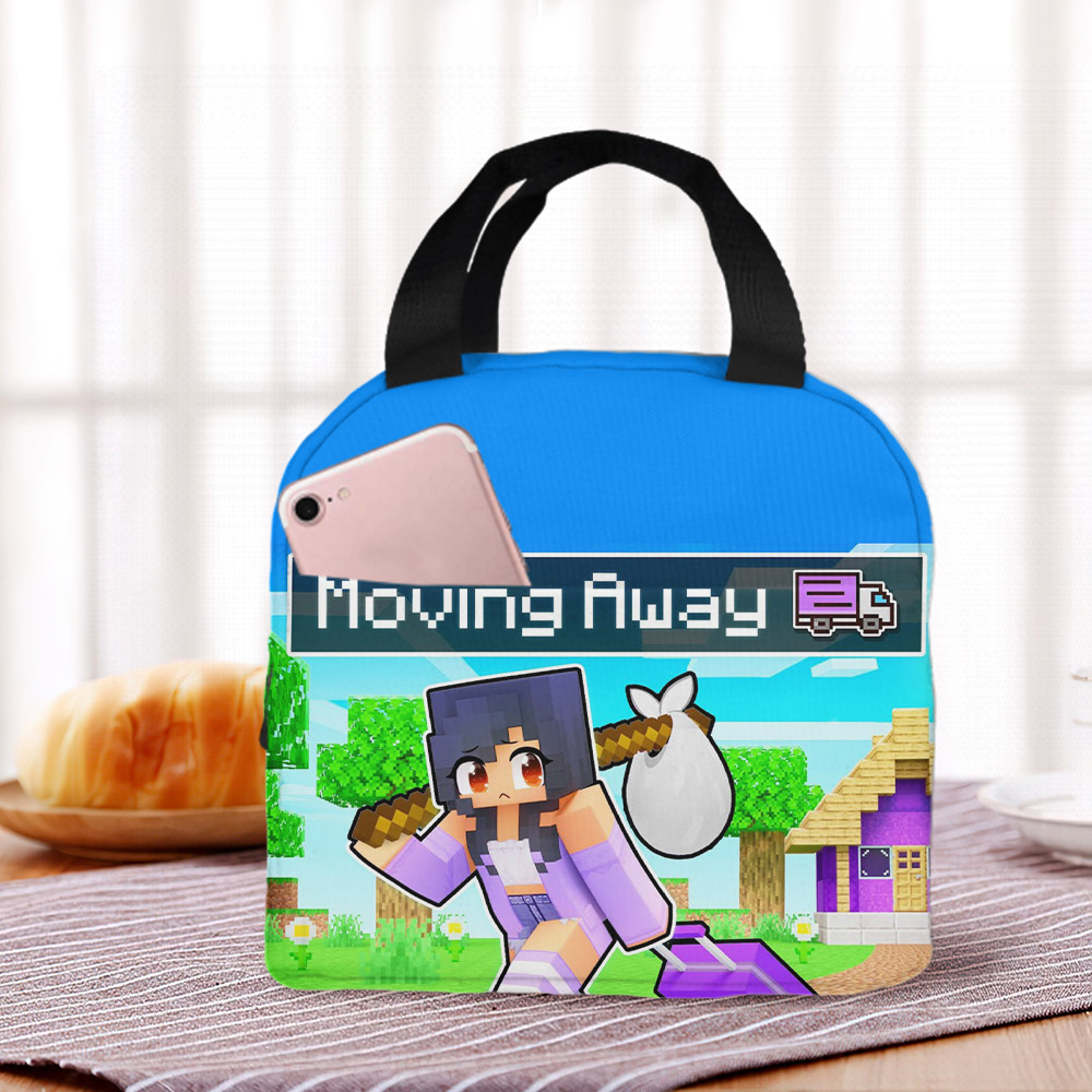 Kids Aphmau Backpack with Lunch Box and with Pencil Box