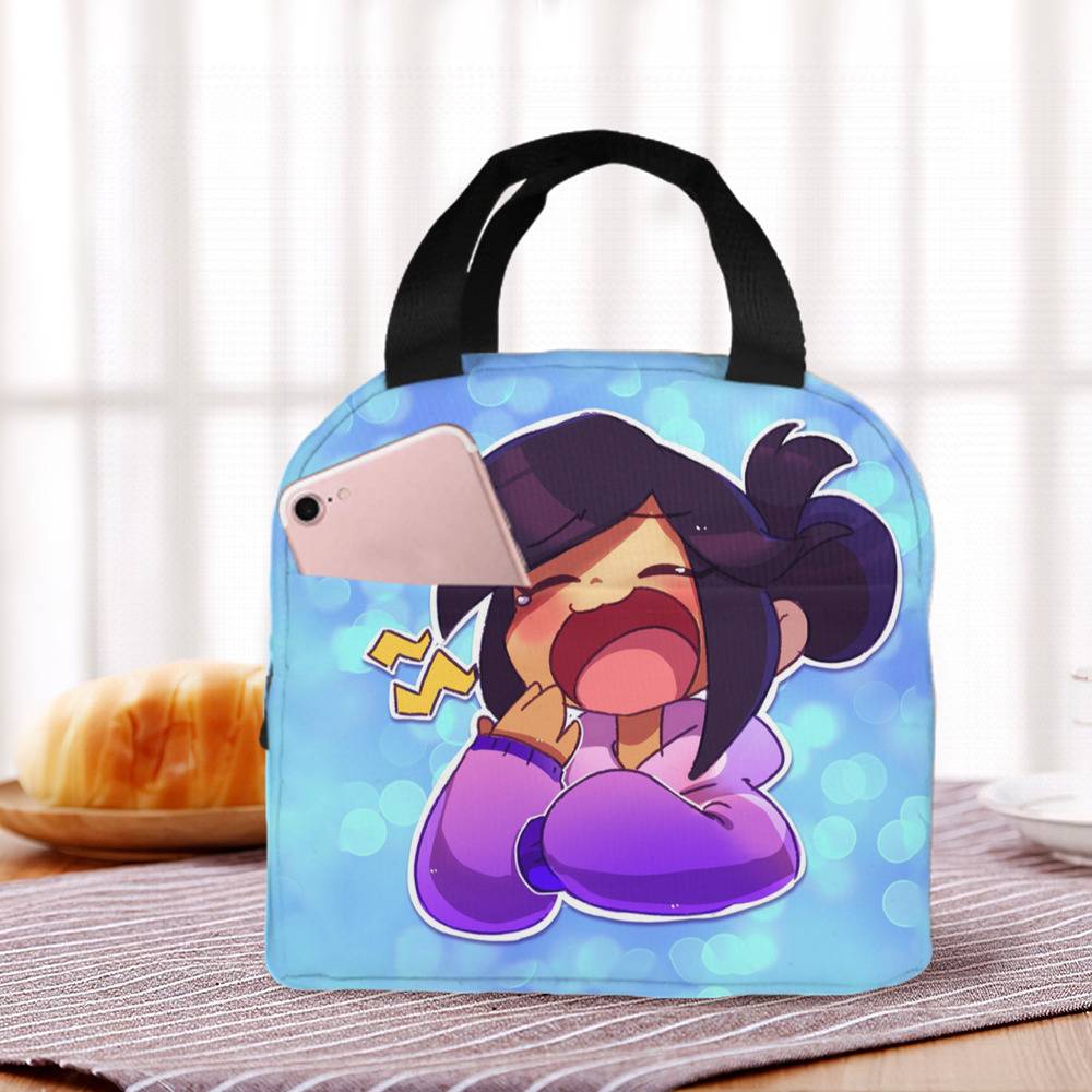 Aphmau Merch Resuable Lunch Boxes Cartoon Anime Multifunction Cooler  Thermal Food Insulated Lunch Bag School Children
