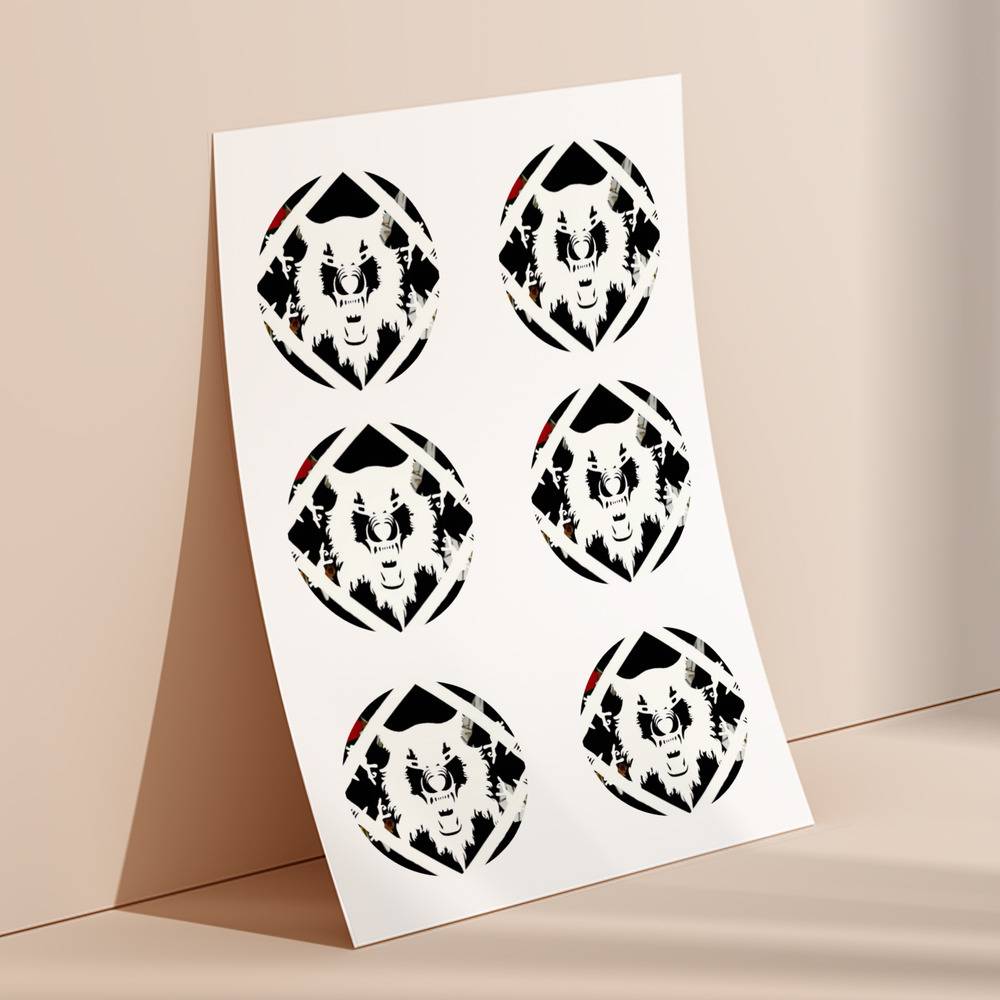 Xavier Wulf Stickers