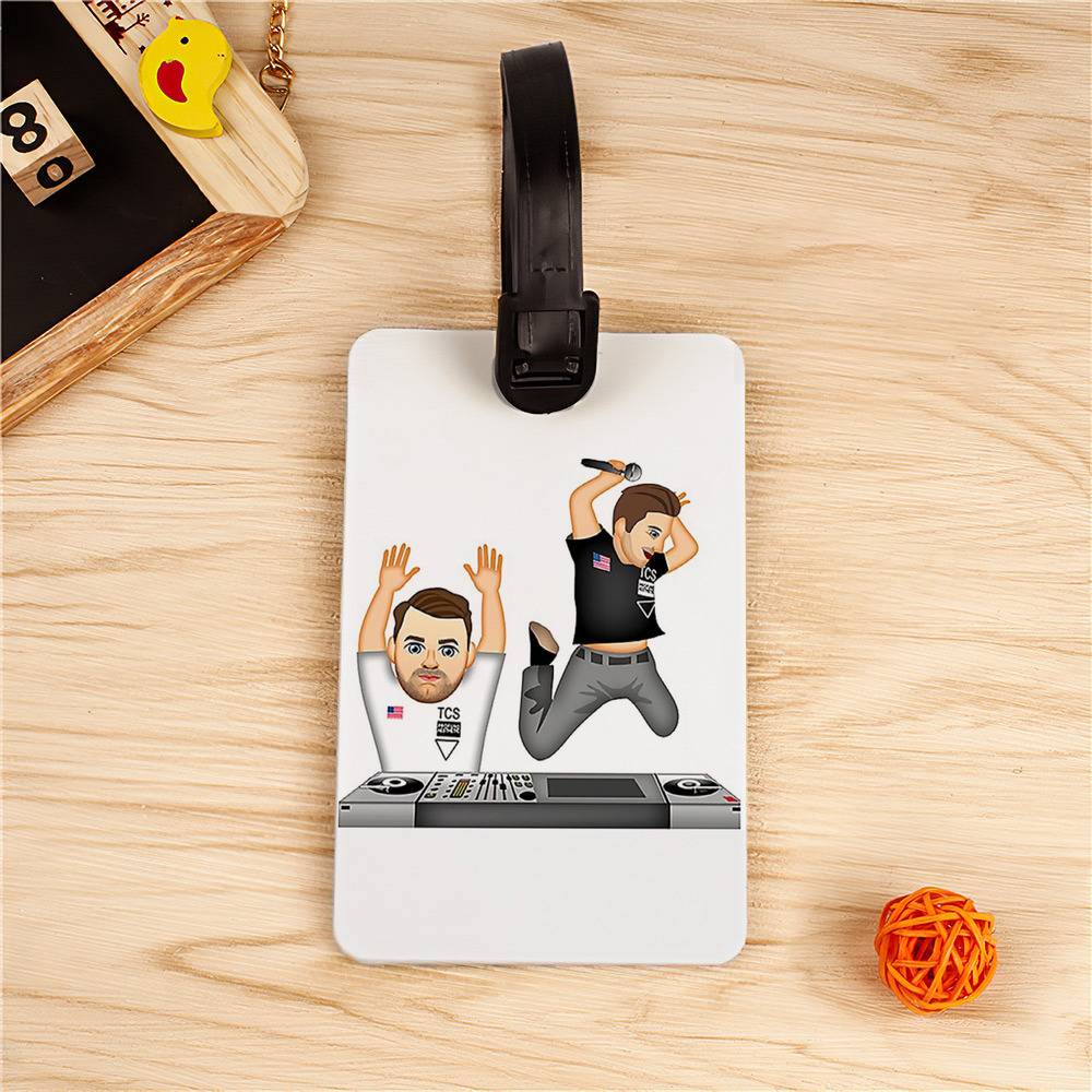 The Chainsmokers Luggage Tag DJ Scene Classic Celebrity Luggage Tag