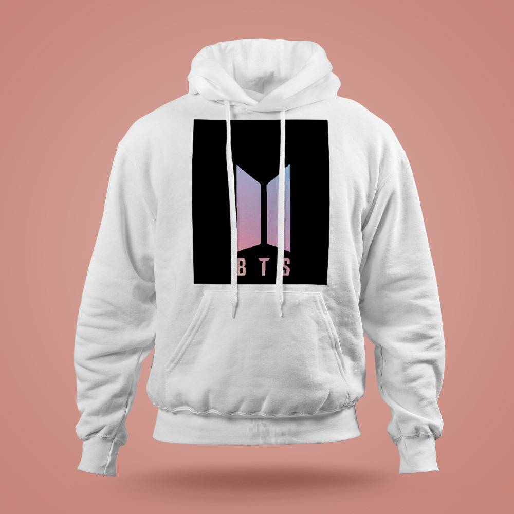 Bts on sale logo hoodie