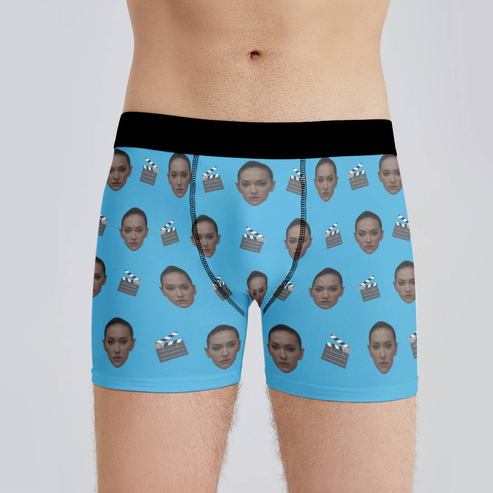 Letterkenny Boxers Custom Photo Boxers Men's Underwear Classic Slate Boxers  Blue