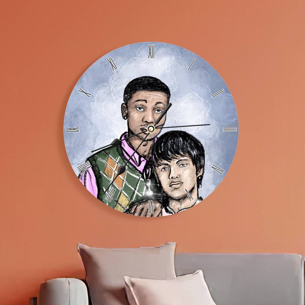 Haikyuu Round Wall Clock Home Decor Wall Clock Gift for Haikyuu Fans