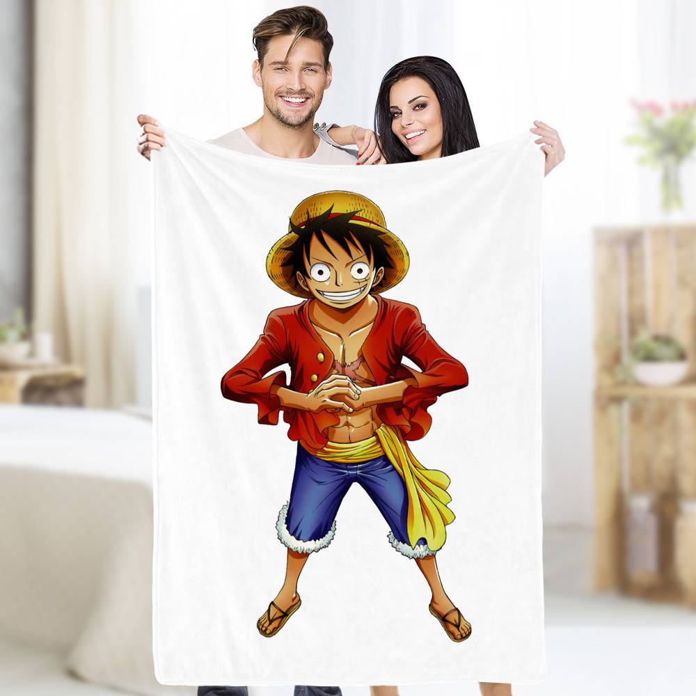 One Piece Monkey D Luffy And Boa Hancock Fleece Blanket by Boby