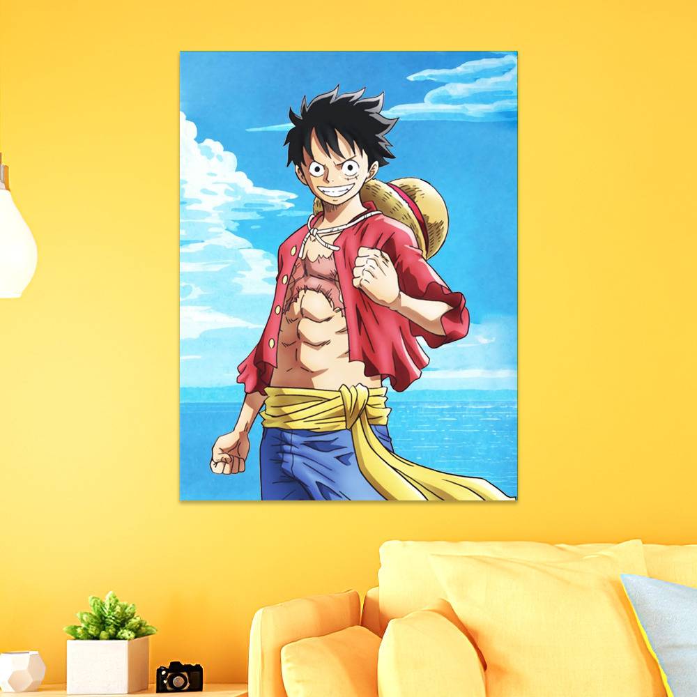 Anime Wall Art One Piece Toile Peintures Luffy Photos Impressions