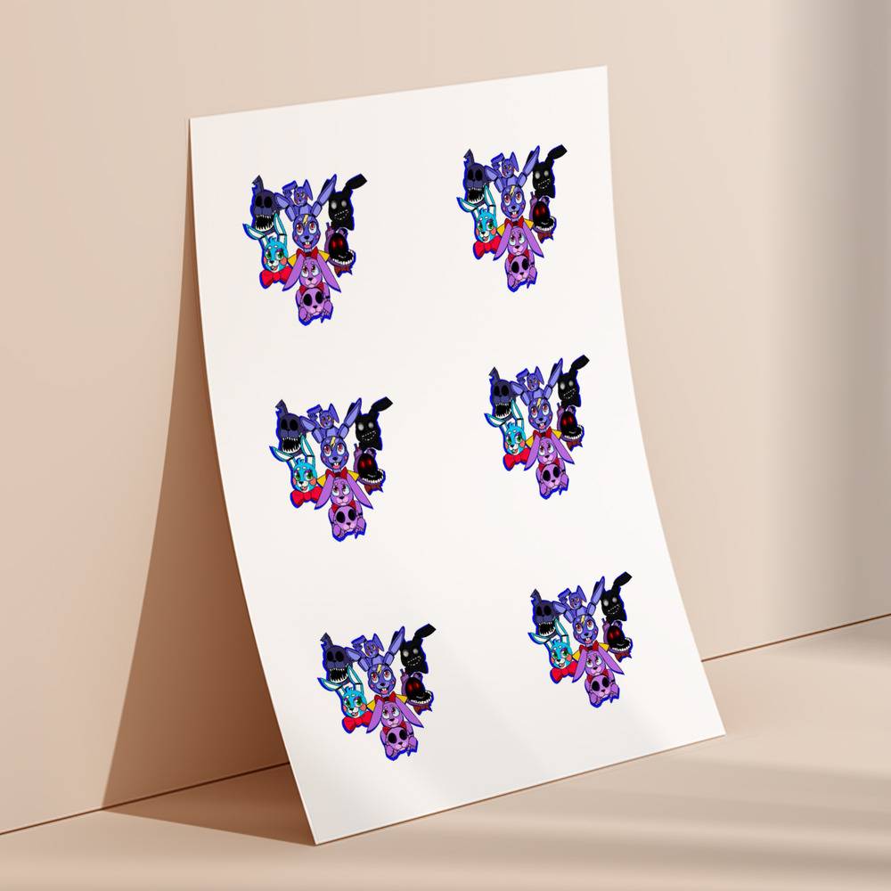 FNAF 2 Withered Animatronic Sticker Pack Sticker for Sale by RodaAnimation