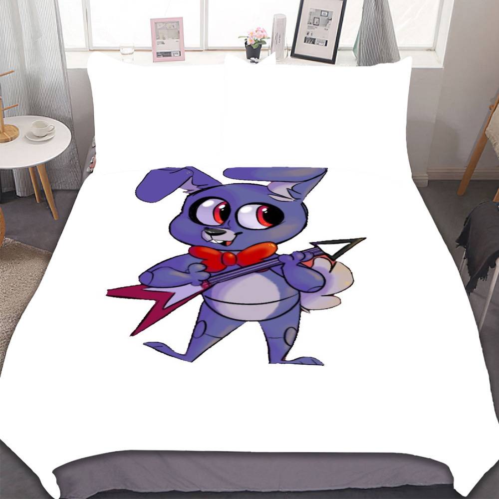 FNaF Bedding Set Quilt Set Freddy Funtime Foxy Sister Location Bed Set