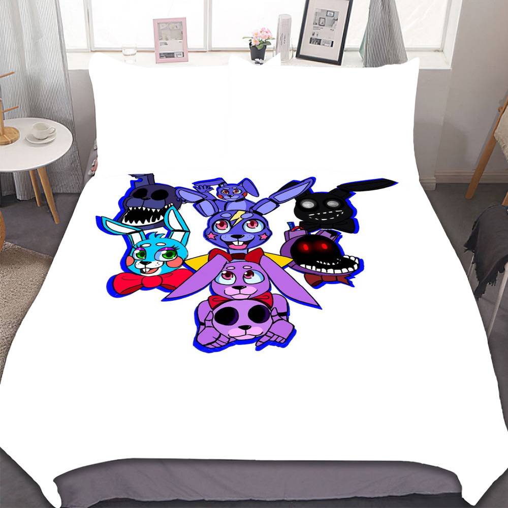 FNaF Bedding Set Quilt Set Cute Freddy Bed Set For Boys