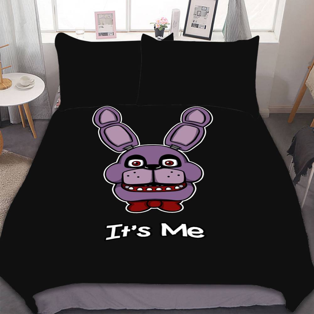 FNaF Bedding Set Quilt Set Freddy Bonnie Foxy Chica Bed Set