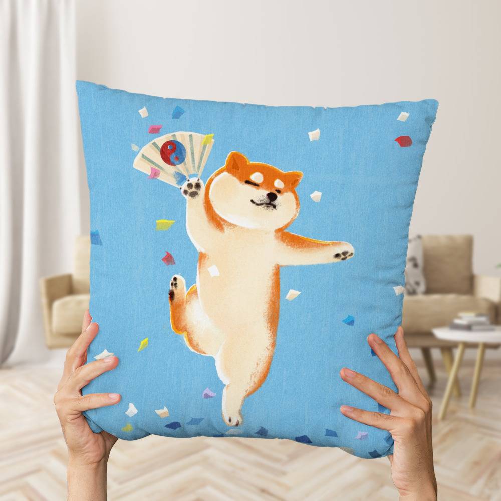 Shiba generation 2024 throw pillow