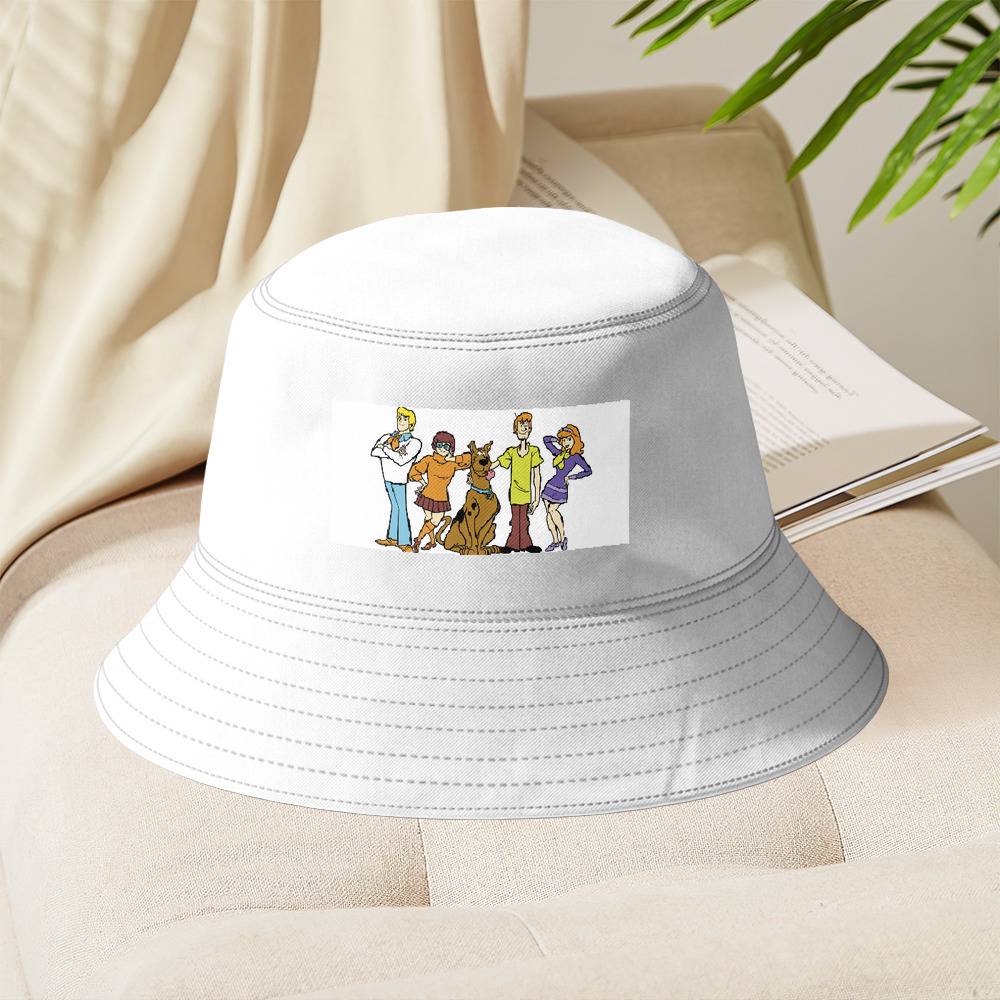 Scooby Doo Bucket Hat Unisex Sun Hat Scooby Doo Logo Fisherman Hat