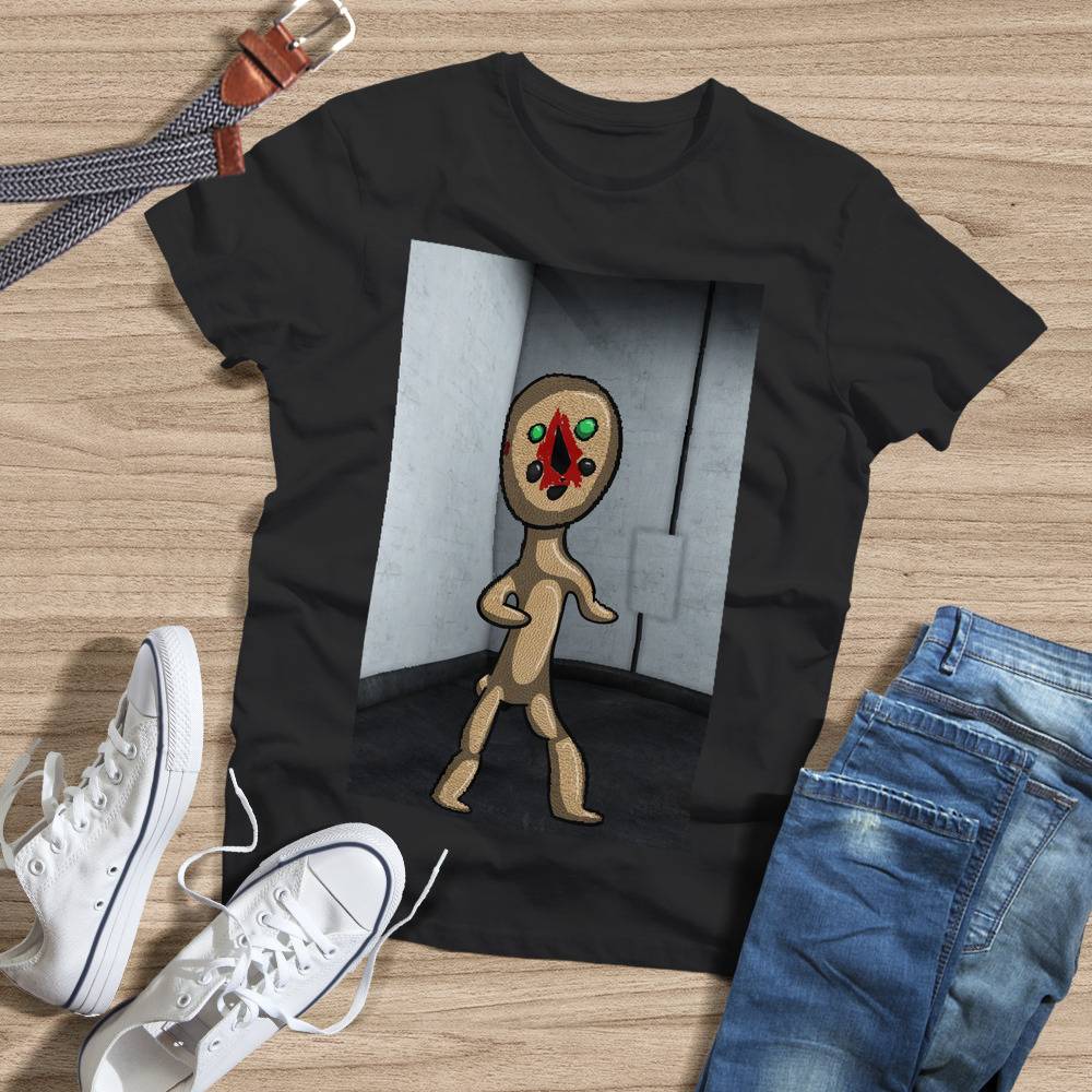  Womens SCP 173 Peanut Containment Breach Scary V-Neck T-Shirt :  Clothing, Shoes & Jewelry