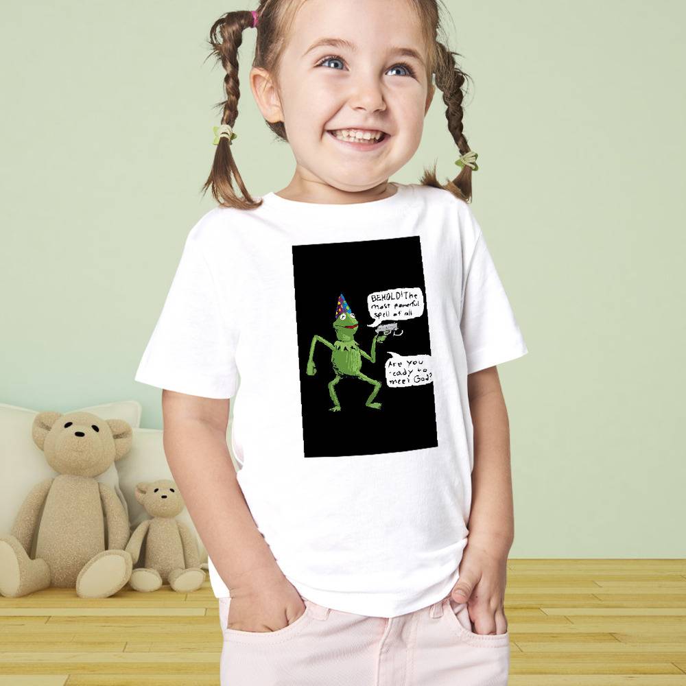 Kermit Kid T-shirt You Ready To Meet God Kid T-shirt