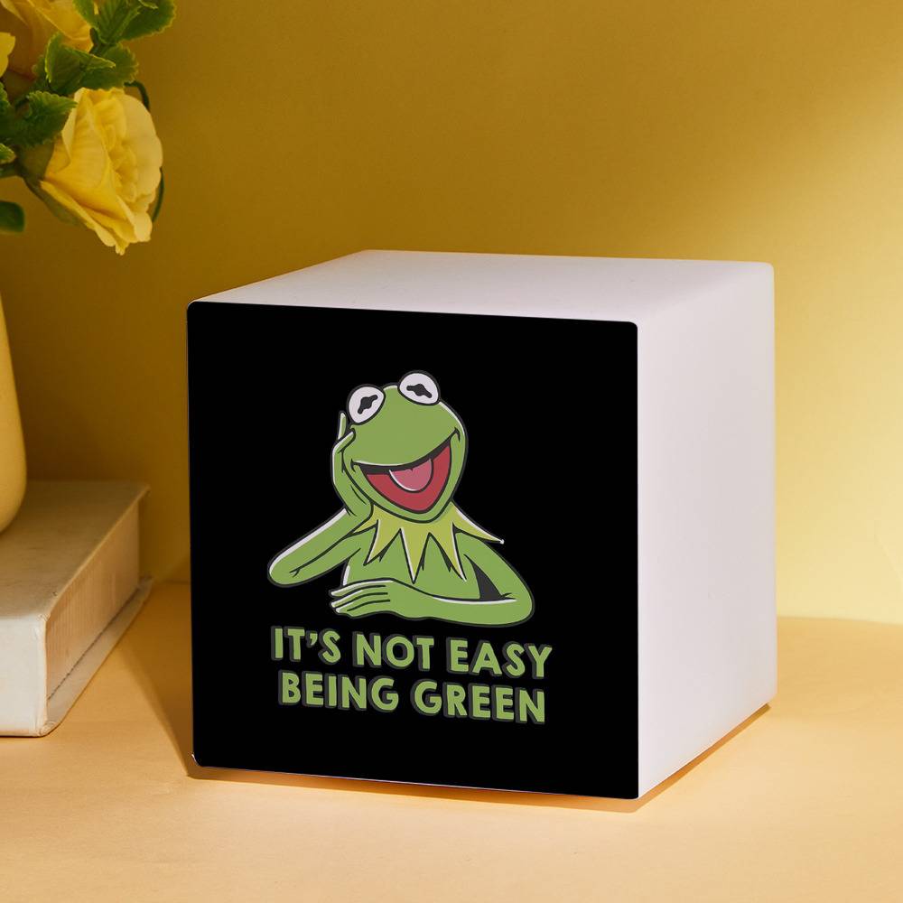 Kermit Square Night Light It's Not Easy To Be Green Square Lamp