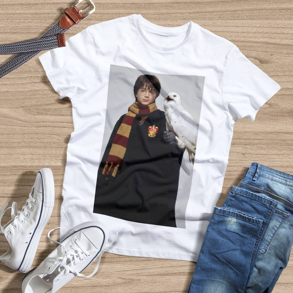 T-shirt Harry Potter T-shirt Harry And Hedwig Potter