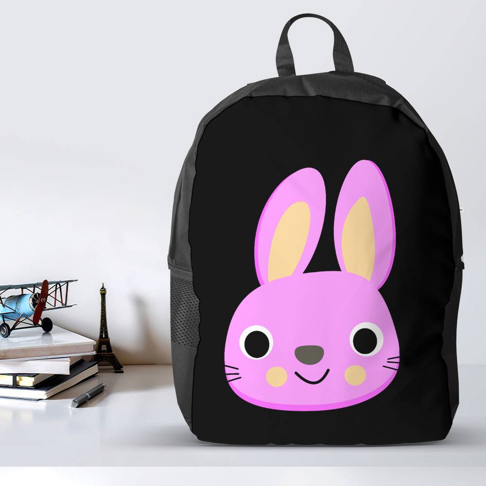 Bunny with a online backpack