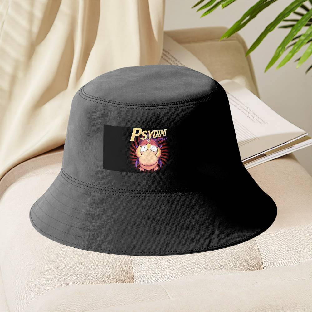 Psyduck Bucket Hat Unisex Sun Hat Pokemon Fisherman Hat
