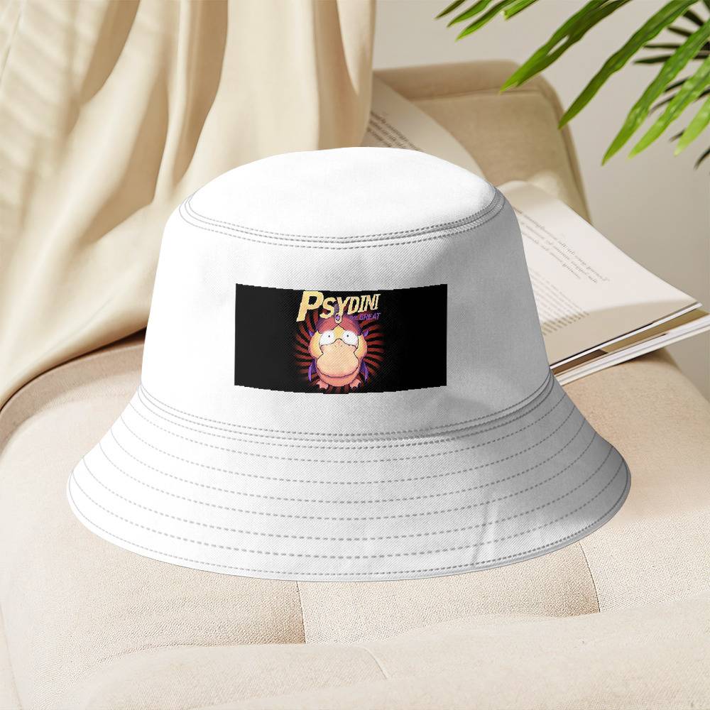 Psyduck Bucket Hat Unisex Sun Hat Pokemon Fisherman Hat