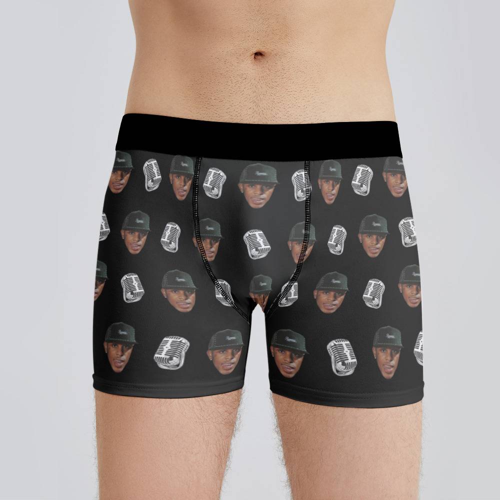 Drake Boxers Custom Photo Boxers Men's Underwear Heart Boxers White