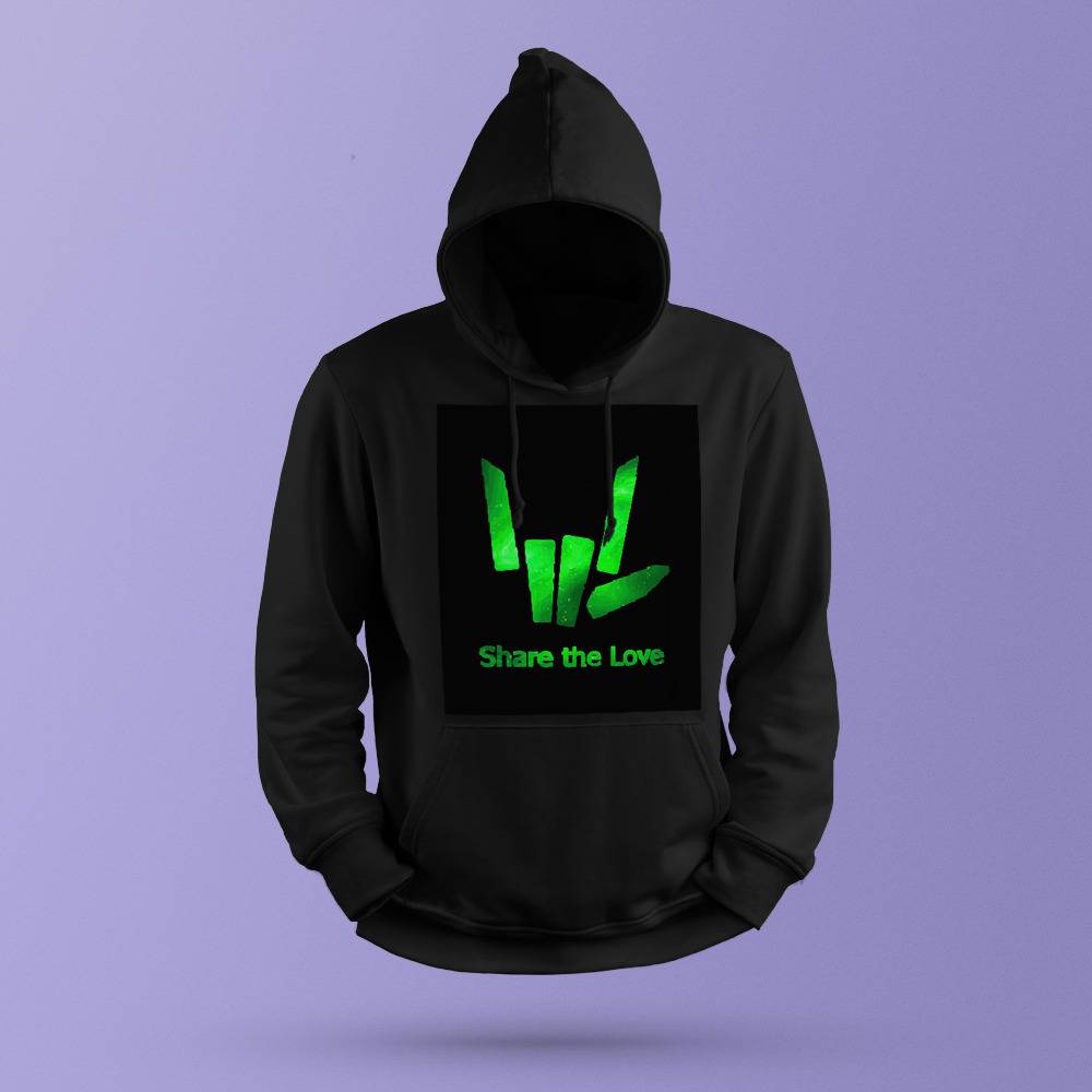 Share the shop love galaxy hoodie