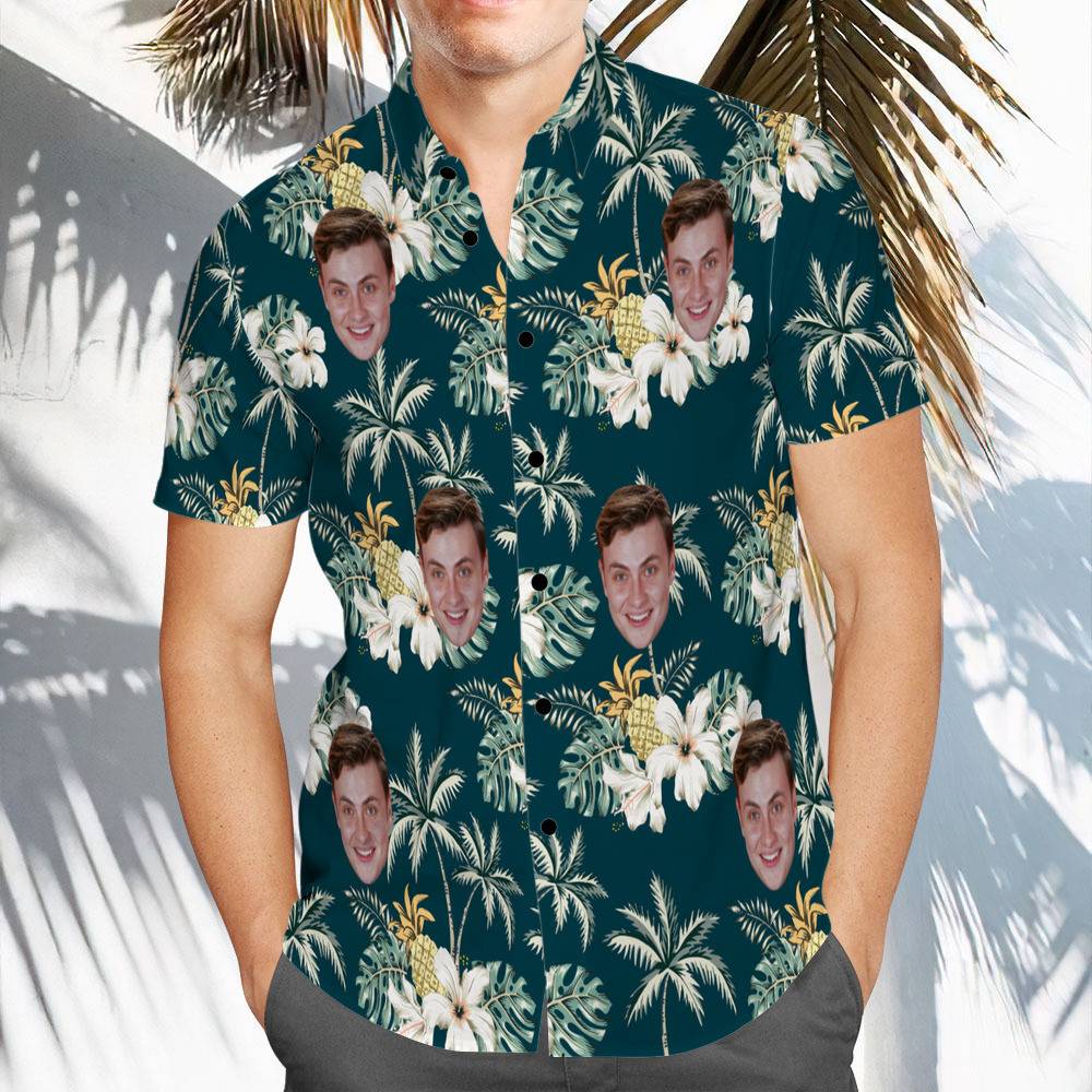 Carter Sharer Hawaiian Shirt Custom Photo Hawaiian Shirt Floral