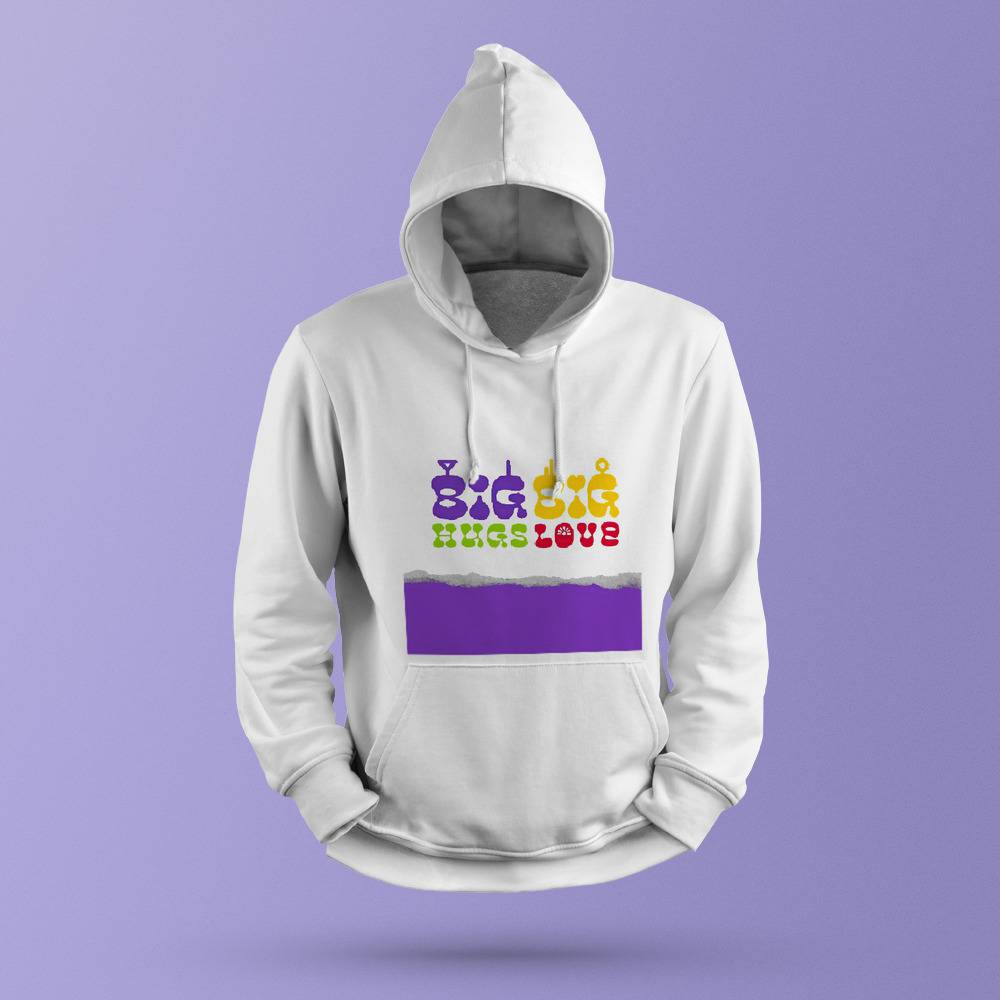 Teletubbies Pride Hoodie Teletubbies Big Hugs Big Love Hoodie |  teletubbiespridemerch.com