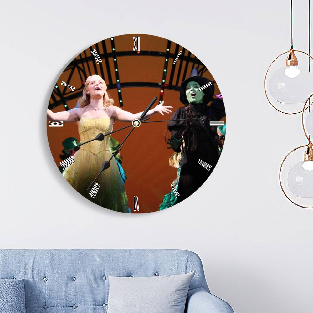 Wicked Round Wall Clock Home Decor Wall Clock Gift for Wicked Fans