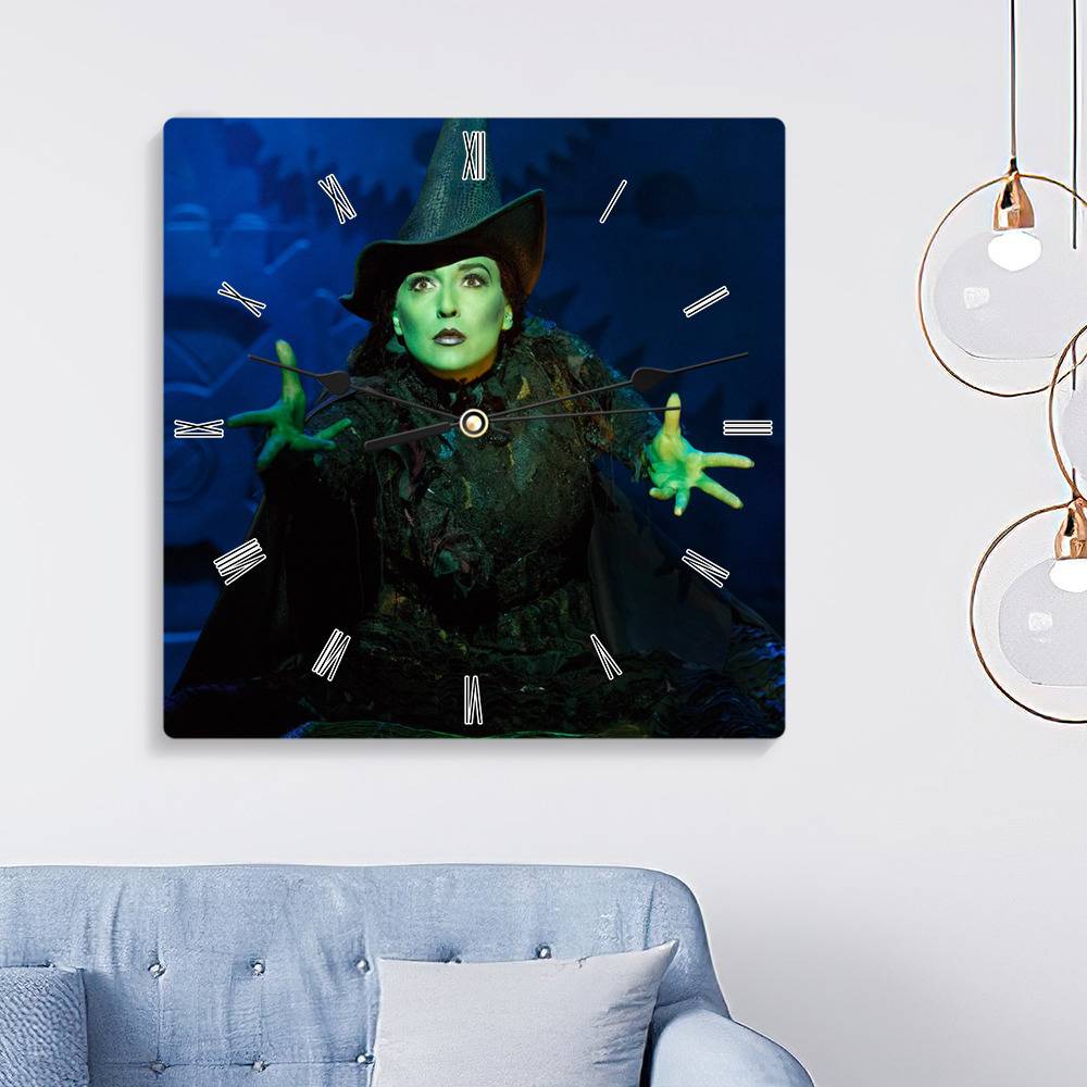 Wicked Round Wall Clock Home Decor Wall Clock Gift for Wicked Fans