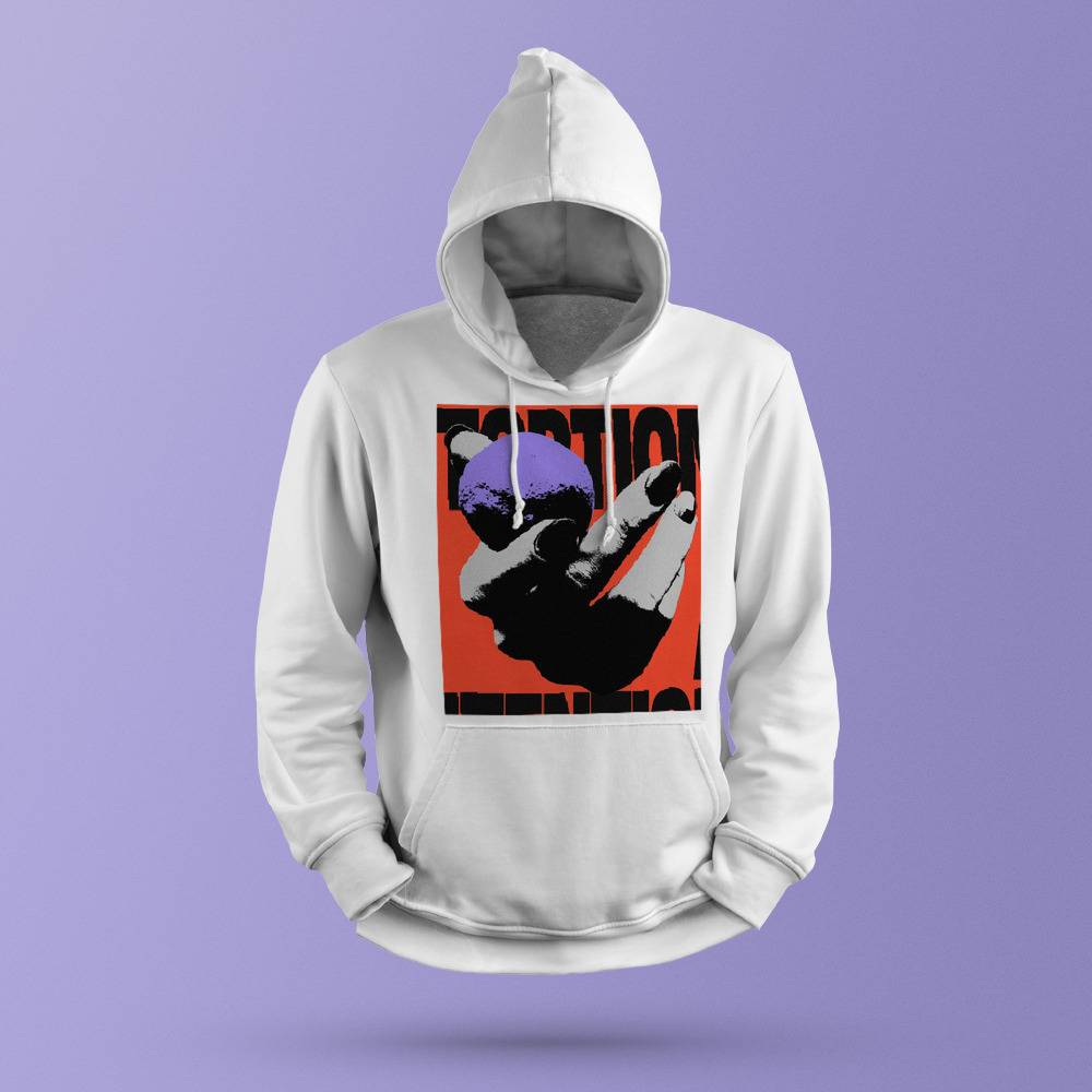 Neck top deep sweatshirt