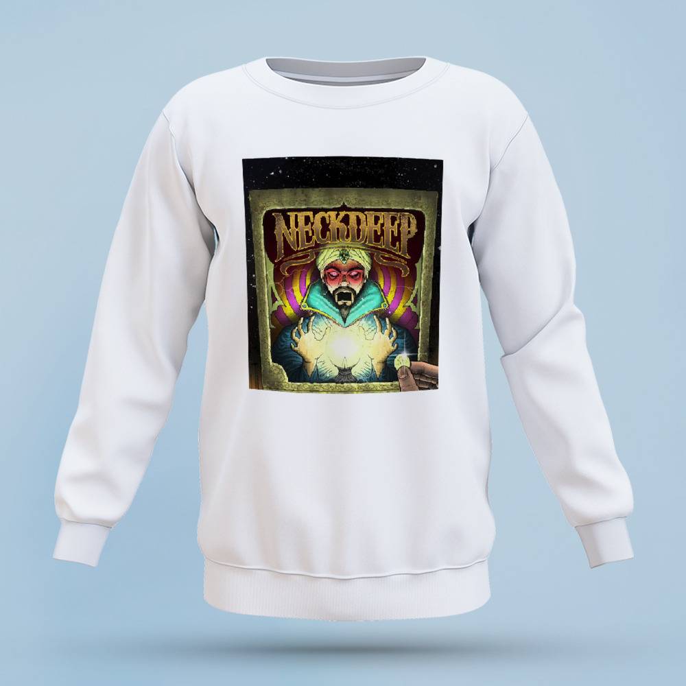 Neck deals deep sweatshirt