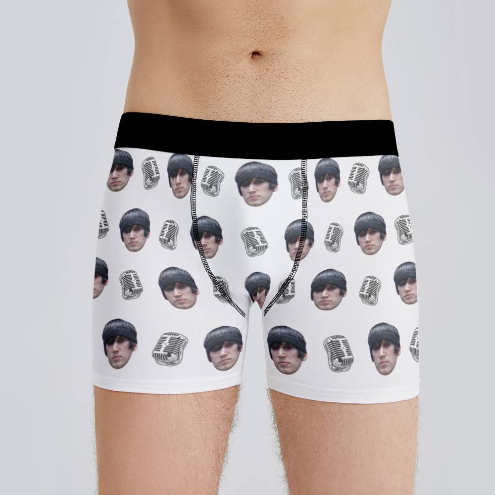 Florence And The Machine Boxers Custom Photo Boxers Men's Underwear Musical  Instruments Pattern Boxers White