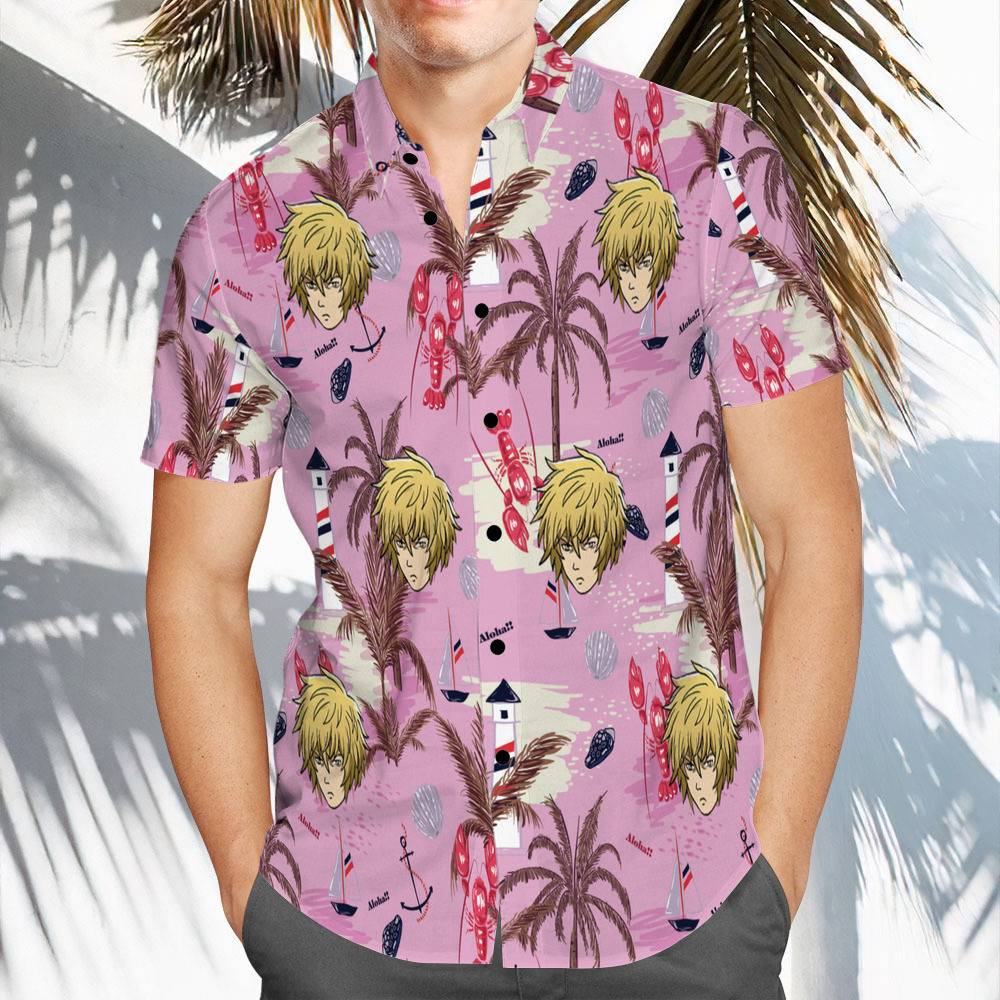 Vinland Saga Hawaiian Shirts Custom Photo Hawaiian Shirt Pink
