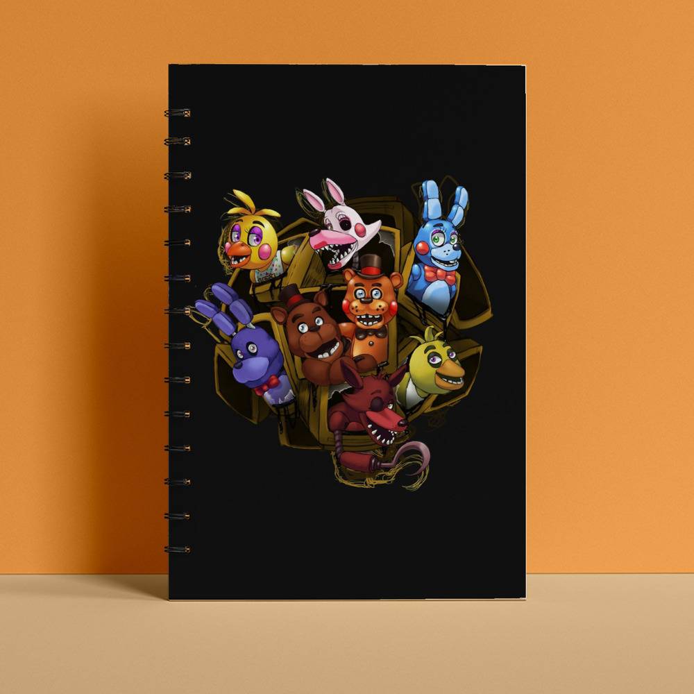 Copy of FNAF Plus Freddy Poster Spiral Notebook for Sale by inb4