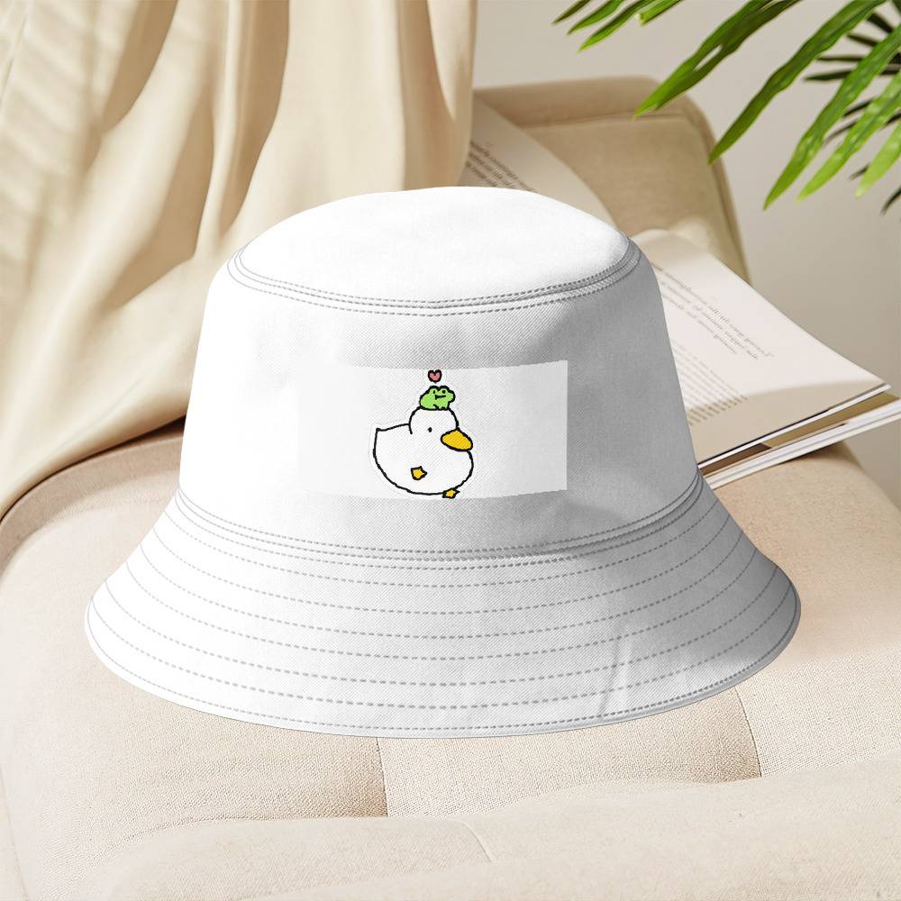 Duck Bucket Hat Hat Hat Fisherman Sun Frog And Duck Unisex