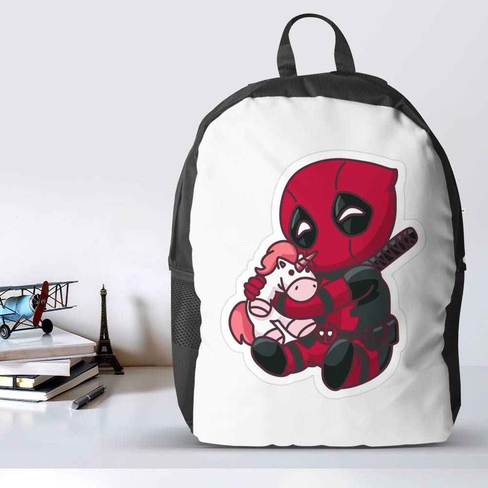 Buy Bewakoof X Official Marvel Merchandise Unisex Black Varsity Deadpool  Small Backpack Online