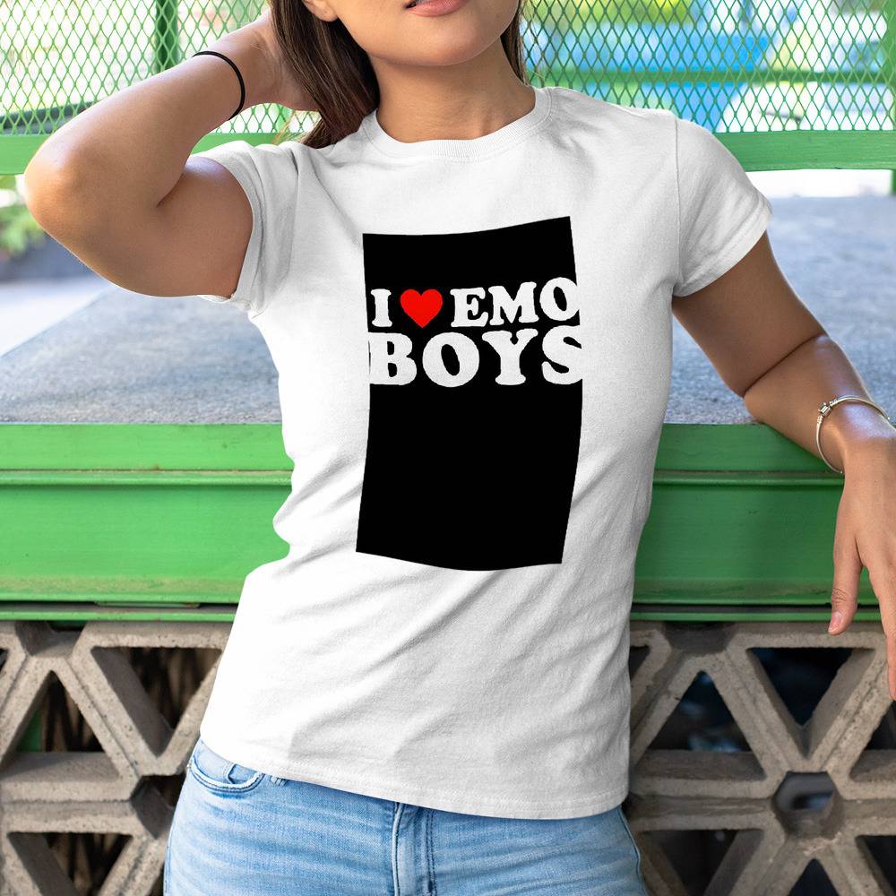 I Heart Emo Girls Tee I Love Emo Girls T-Shirt I Heart -  Portugal