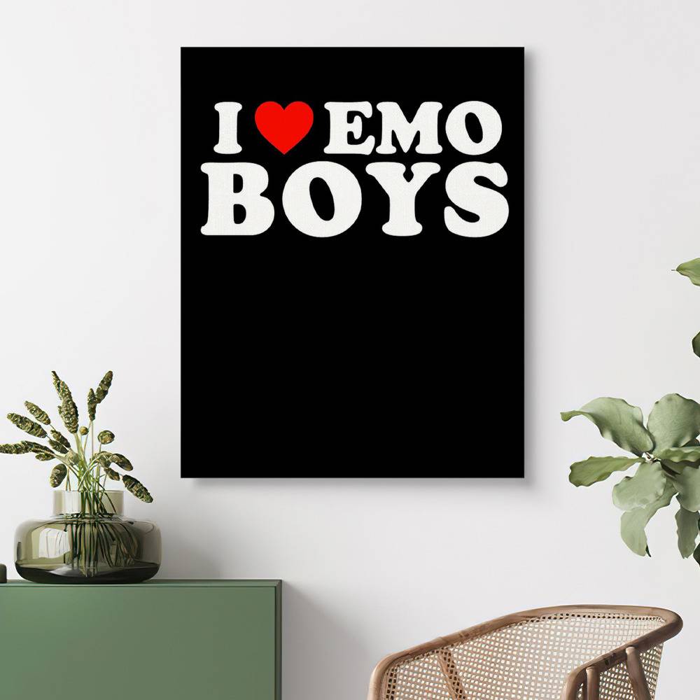 I Love Emo Boys Shirt Emo Shirt I Heart Emo Boys Emo -  Hong Kong
