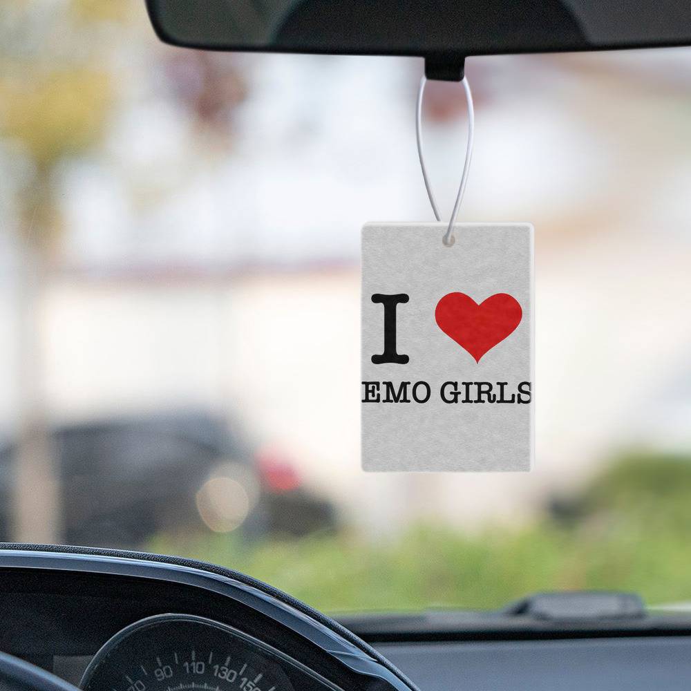 Emo Memes Air Freshener Car Hanging Accessoires I HEART EMO GIRLS Air  Freshener