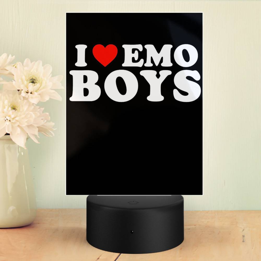 I Love Emo Boys I Heart Emo Boys Tshirt' Sticker