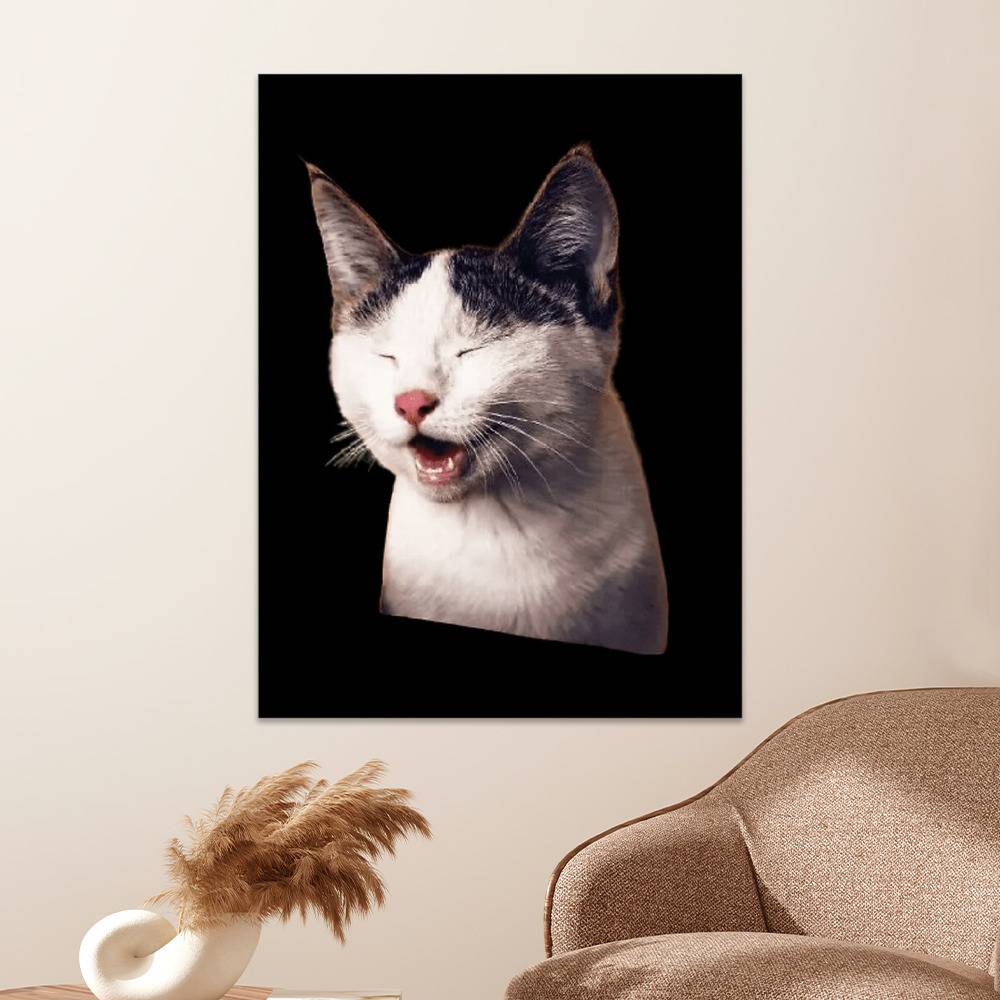 Funny Cat Coughing Meme Poster for Sale by fomodesigns