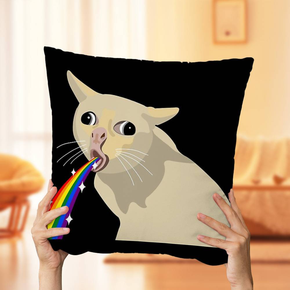 Cat Meme Pillow Cases, Meme Cushion Covers